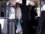 Housewife Riku Minato Having Traumatizing Experience in Public Bus