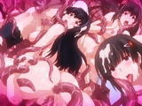 Japanese coeds anime group tentacles sex