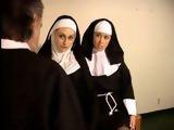 Two Naughty Nuns Spanking and Strapon