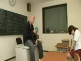 Korean student is punished by her teacher