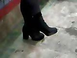 Asian In Ankle Boots