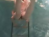 Japanese shaved paipan girl underwater.