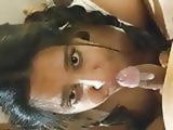 Desi NRI Rina the Indian lady gives sloppy blowjob.