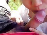 Amateur Asian outdoor bj