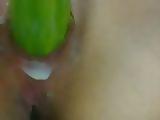 Korean Amateur Teen Cucumber Masturbation