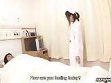 Japanese nurse, Mika Kojima sucks dick, uncensored