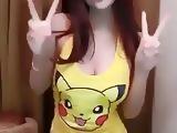 Sexy Pikachu girl dancing