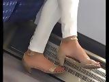 Indian milf sexy heels candid